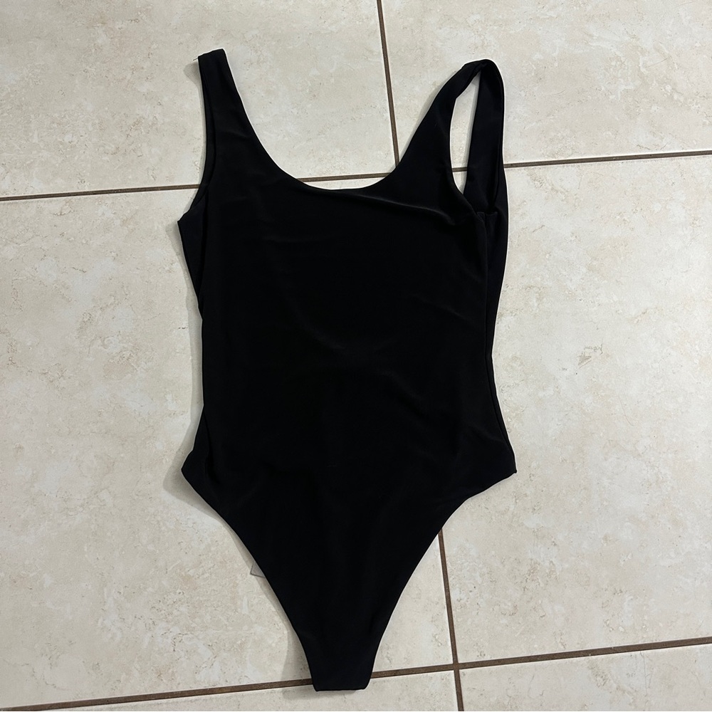 Black One-Piece Swimsuit